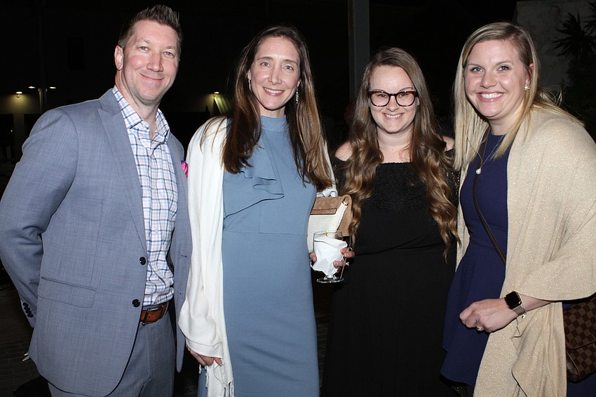 David and Stacey Crawford with Morgan Wenget and Ella Lewis