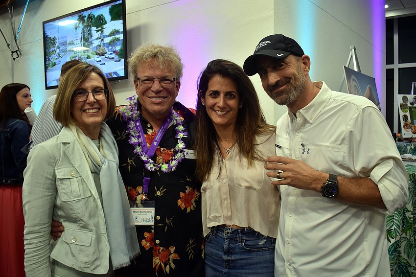 Sponsors Colleen and Mitch Blumenthal with Rachel and Darren Saltzberg