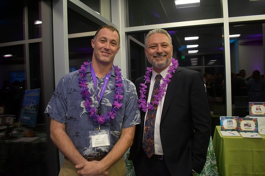 Head of School Dan Ceaser with Temple Emanu-El Rabbi Michael Shefrin