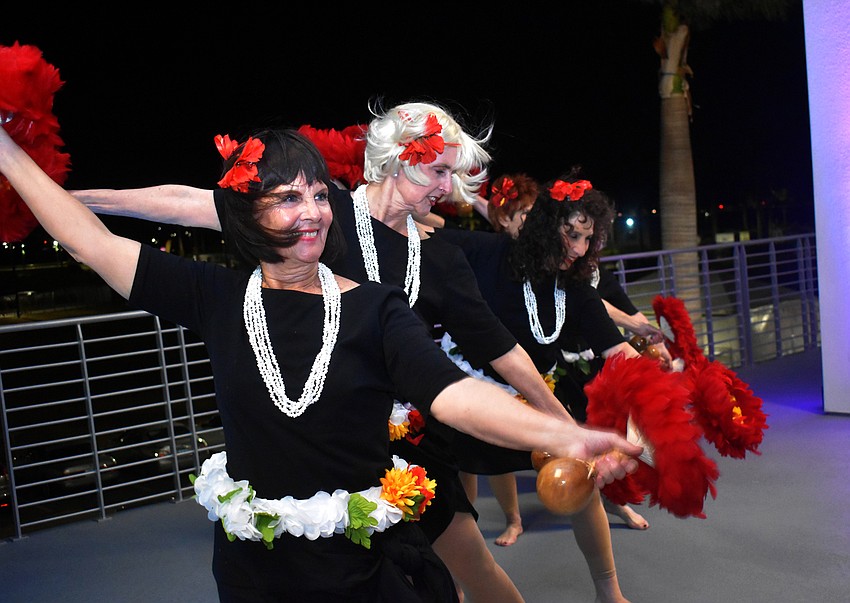 Mary Pickup dances for the crowd.