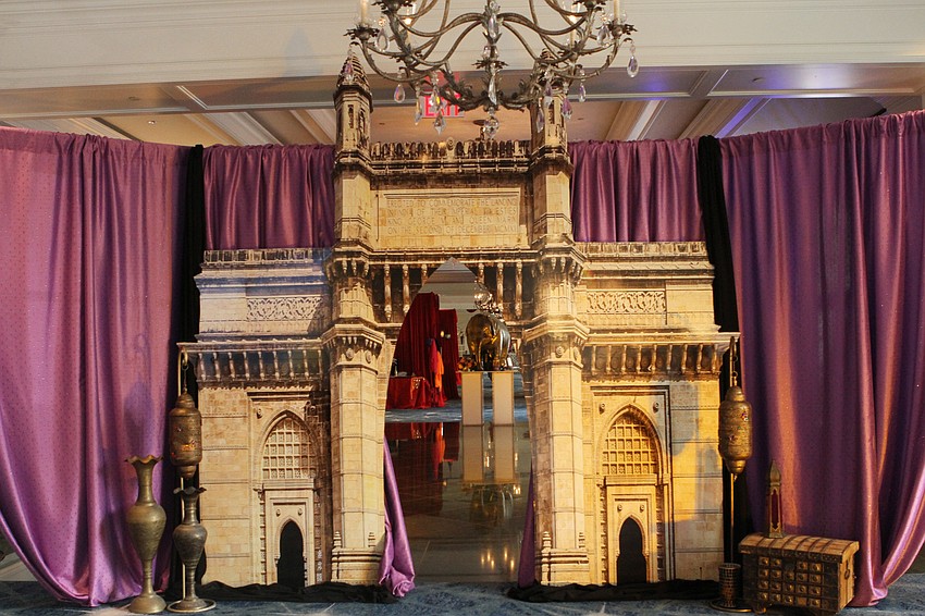 Guests were welcomed by The Gateway to India.