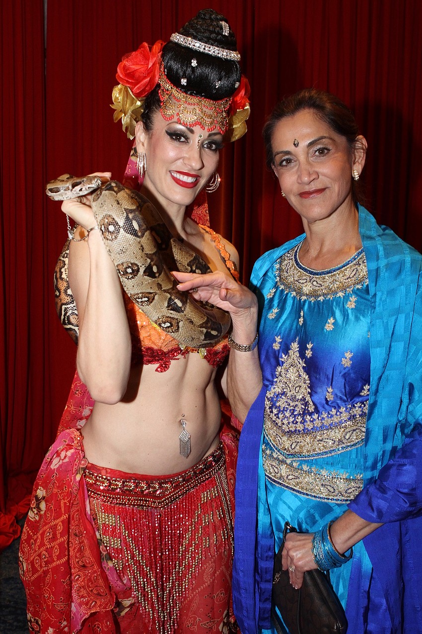 Kamila the snake charmer and Meeru Fendt