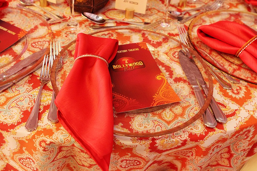 The night had colorful, vibrant decor.