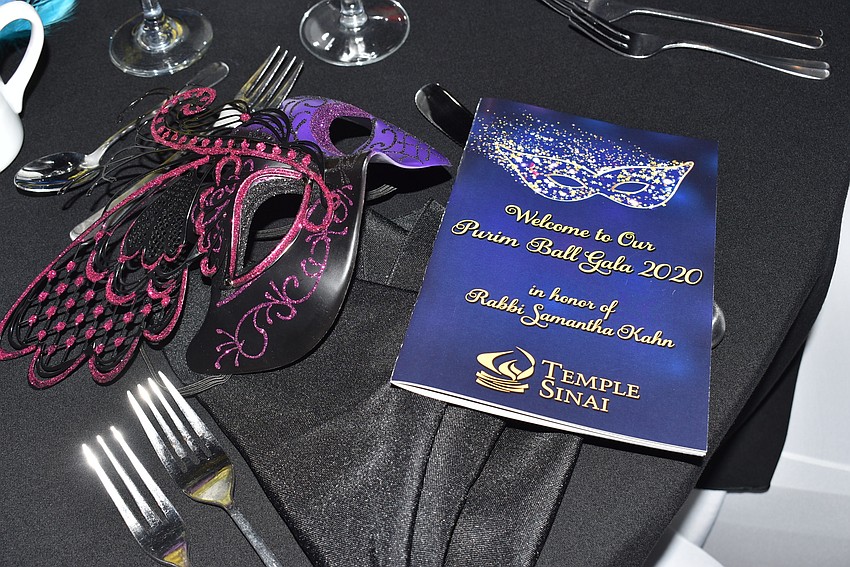 Attendees donned masks for the ball.