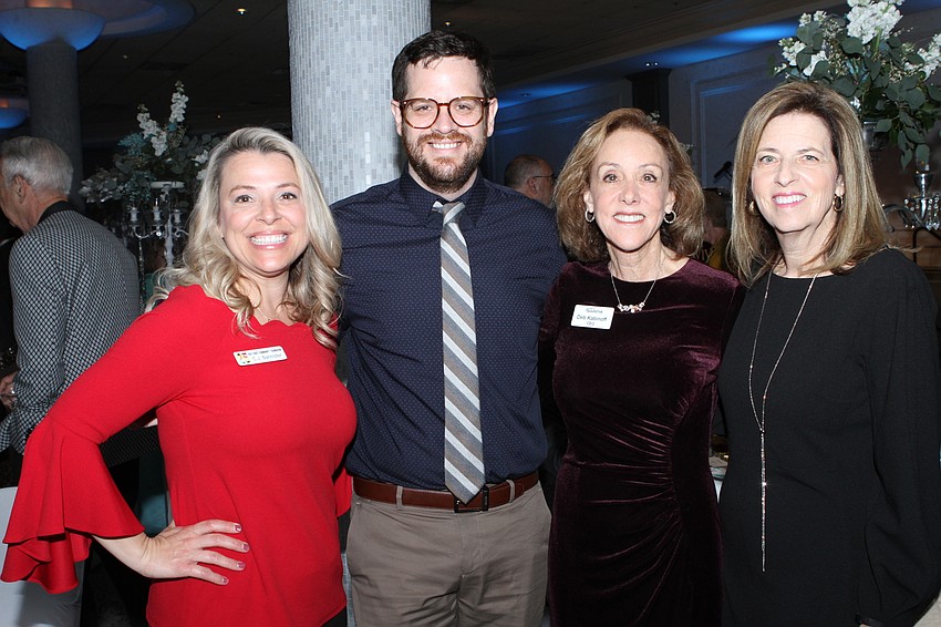 CJ Bannister, Daniel Hodous, Deb Kabinoff and Honoree Judith Schwartz