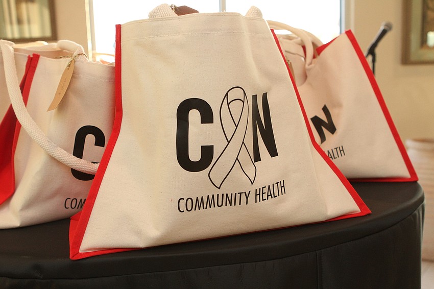 Guests left with gift bags.