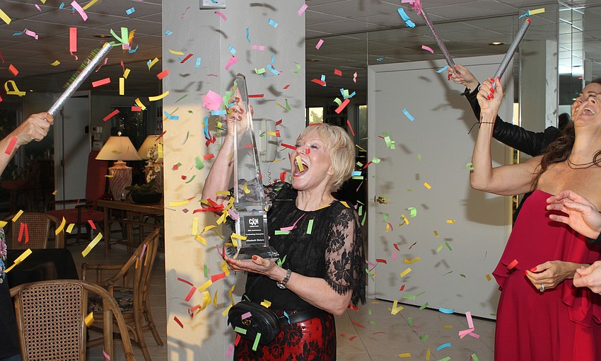 2019 Fundraising Champion Elisabeth Waters celebrated with her friends.