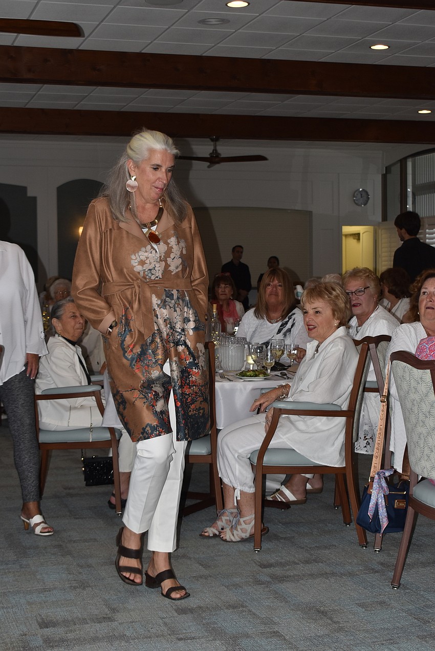 Mary Ellen Ward shows off a Chico's outfit.