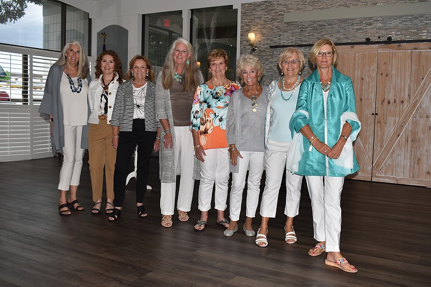 Models Mary Ellen Ward, Shannon Brennen, Mary Bock, Mary Dice, Donna Greer, Connie Haubert, Carol Fischbein and Brenda Nelson