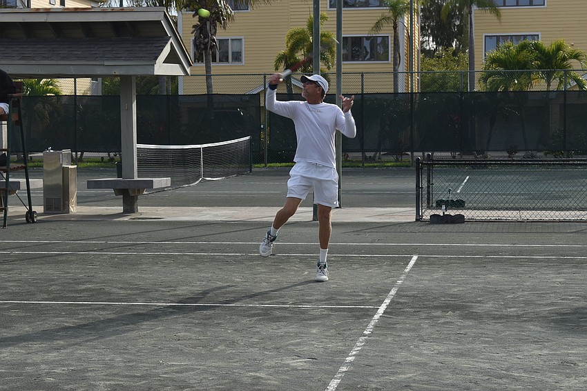 Mike Young goes for the point.