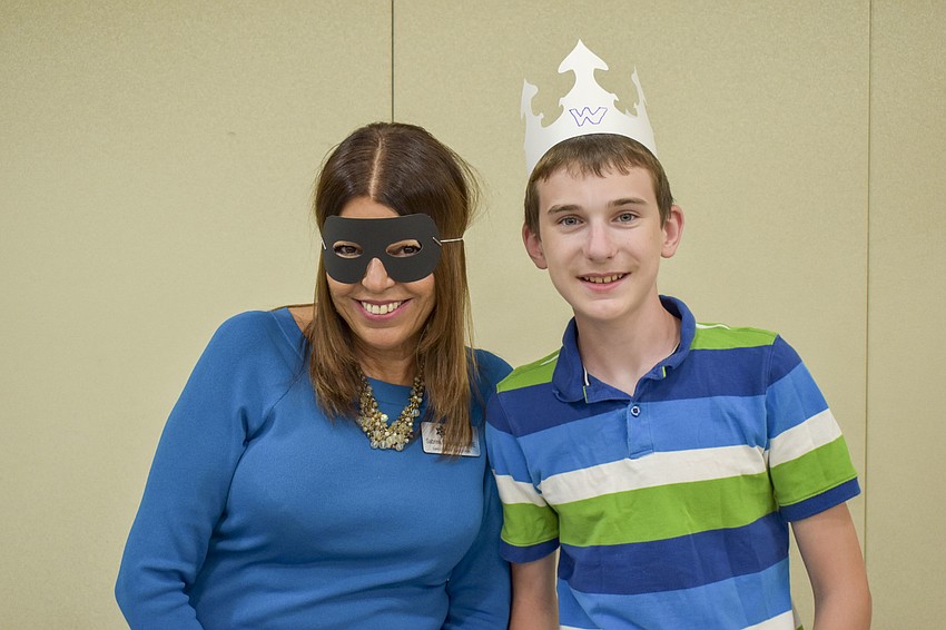 Sabrina Silverberg, director of education, and Aaron Lurie, 15