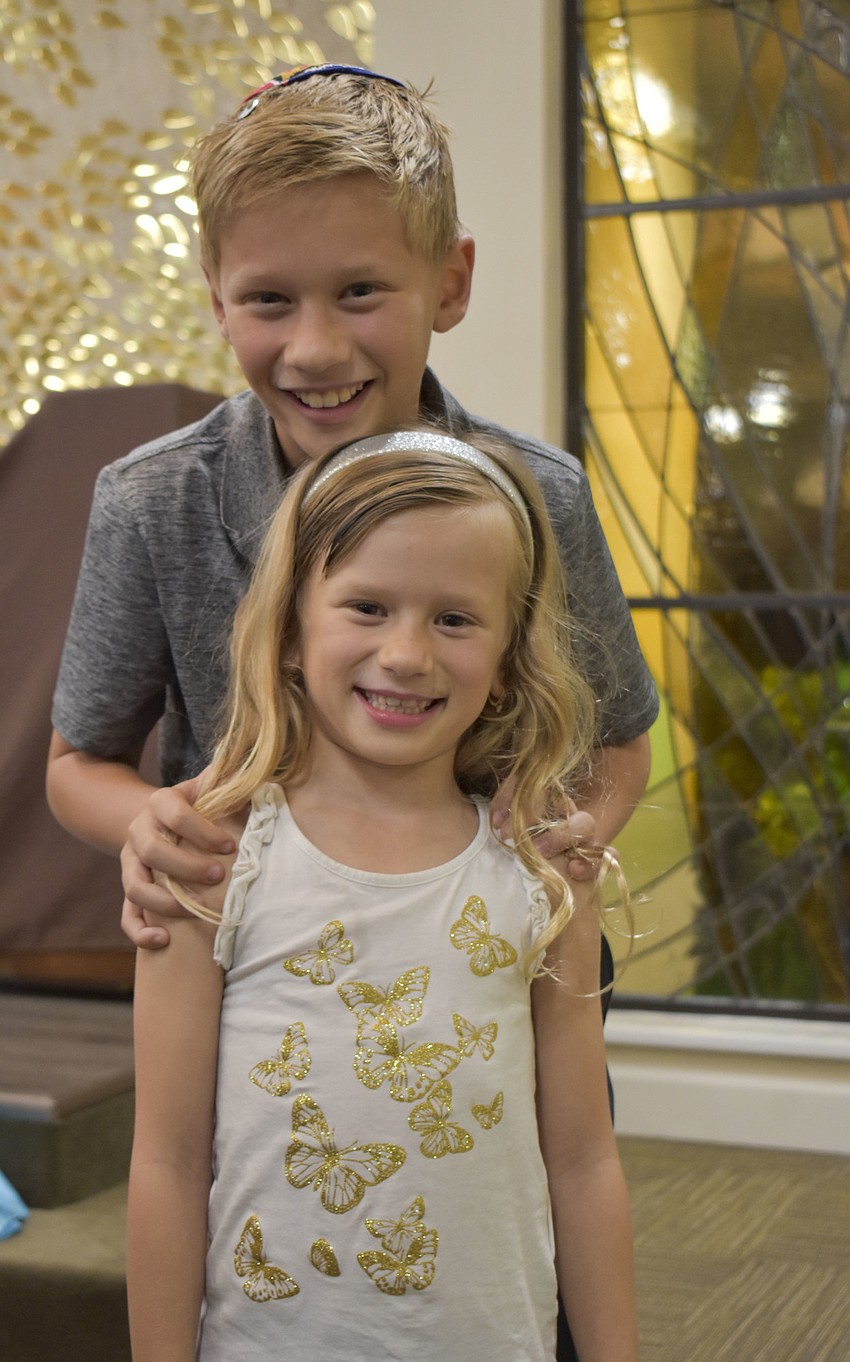 Zachary, 10, and Raina Kurnov, 7