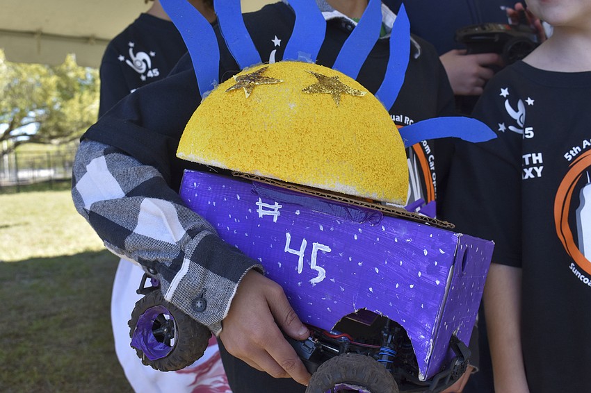 One Wilkinson's four remote control cars.