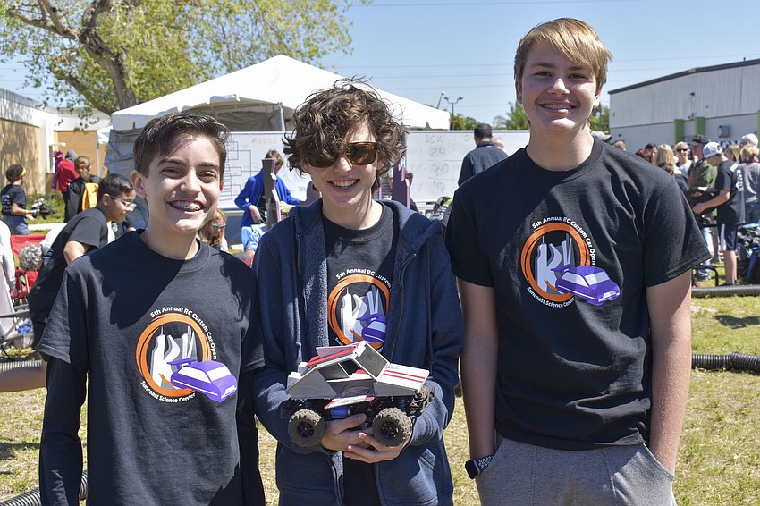 Chris Demassa, 14, Jacob Hard, 14, and Maddox McGrath, 14