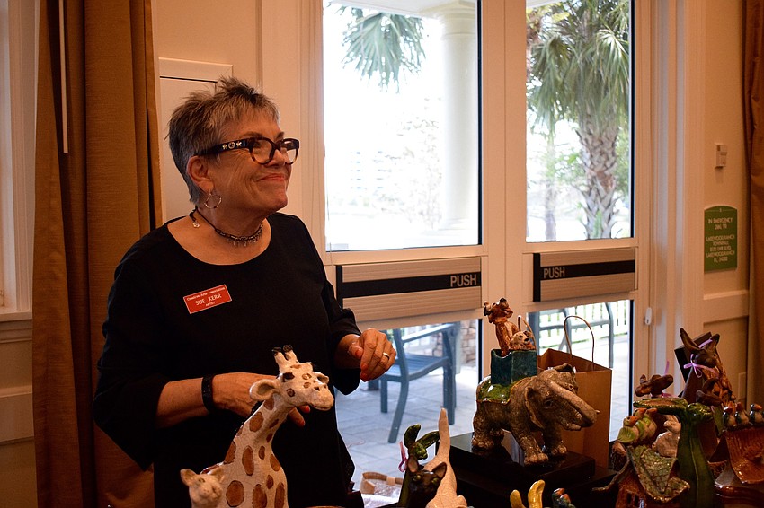 Artist Susan Kerr specializes in raku, a type of low-firing process. She makes giraffes, rabbits, homes and other items using raku.