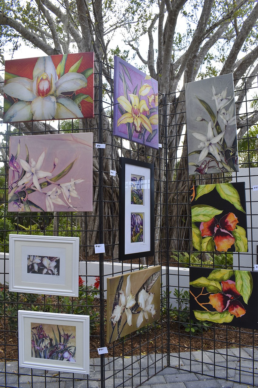 Art from Jamie Kirkell was for sale at one of the homes.