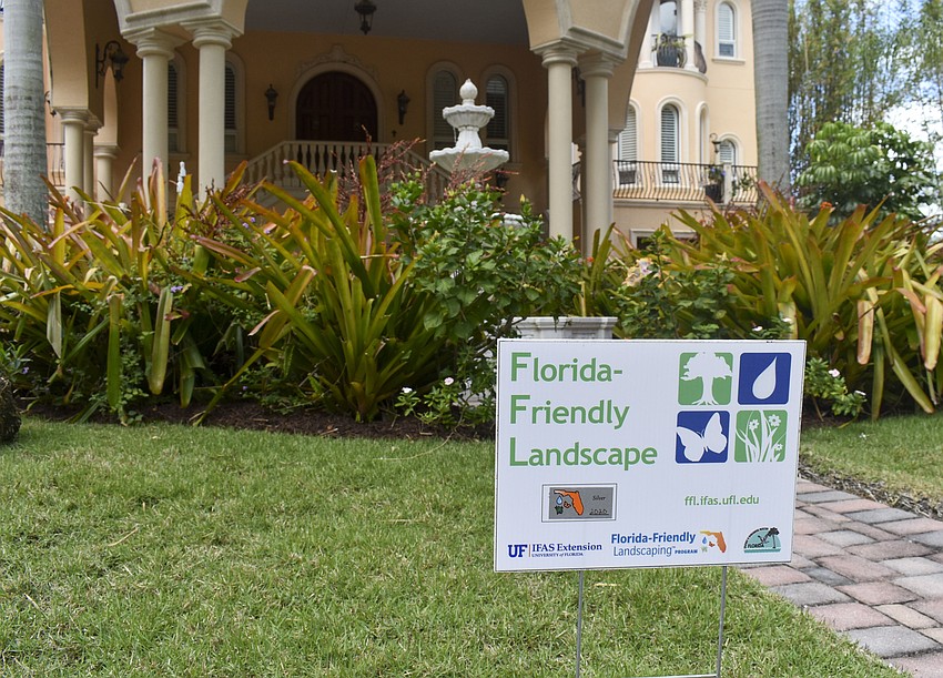The landscaping at 3731 Indian Beach Place was declared Florida-friendly.