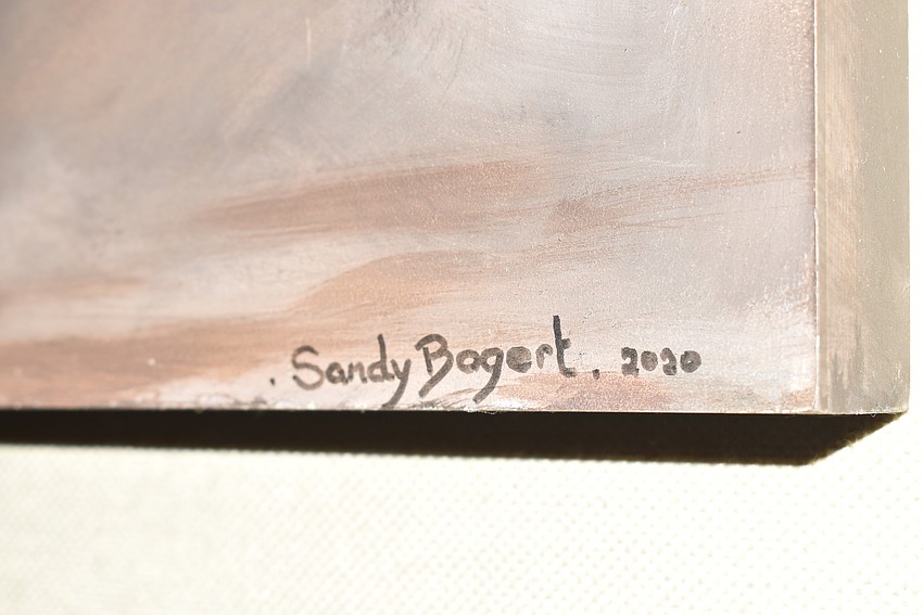 Detail of Sandy Bogert's signature.