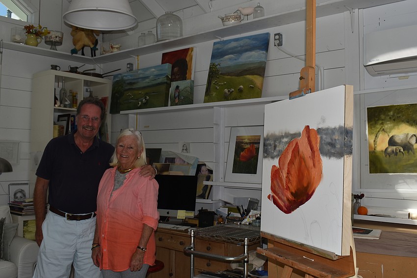 Patrick and Sandy Bogert in their studio.