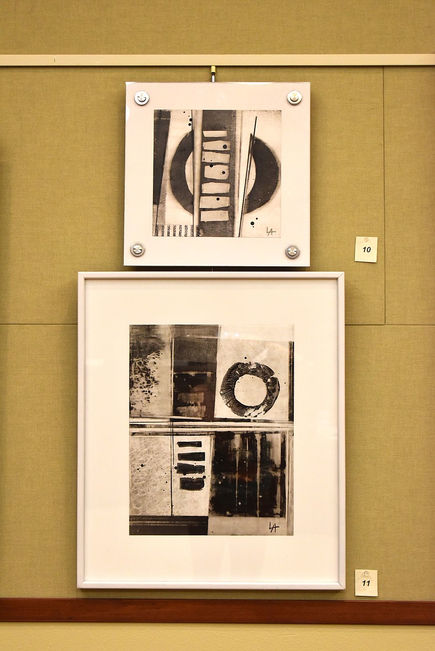 Two of Lynn Armstrong-Coffin's pieces.