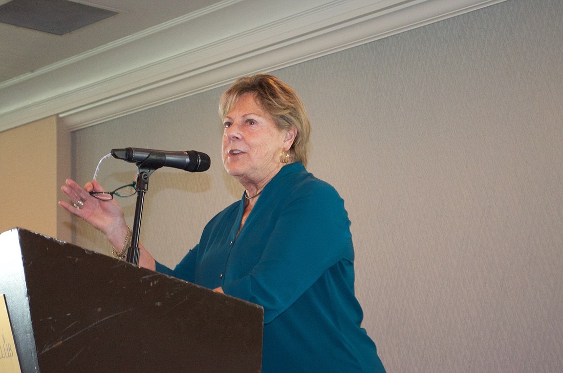 Chamber president Gail Loefgren
