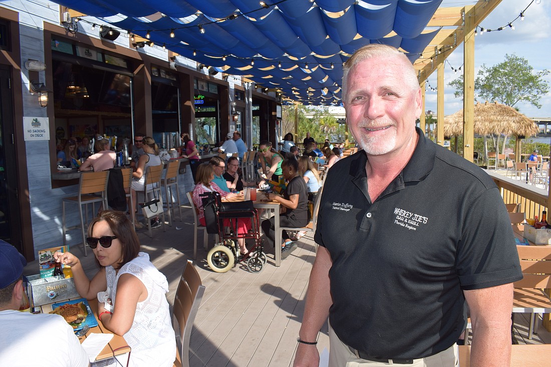 Marty Duffany, the regional manager for Whiskey Joe&#39;s, said the site on the Manatee River was perfect.