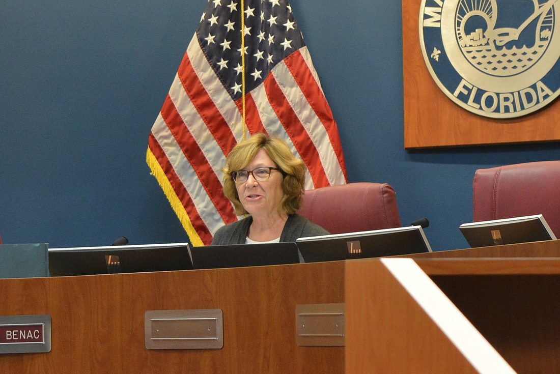 Manatee County Commission Chairwoman Betsy Benac and her fellow Manatee County commissioners extended the county&#39;s "state of local emergency."