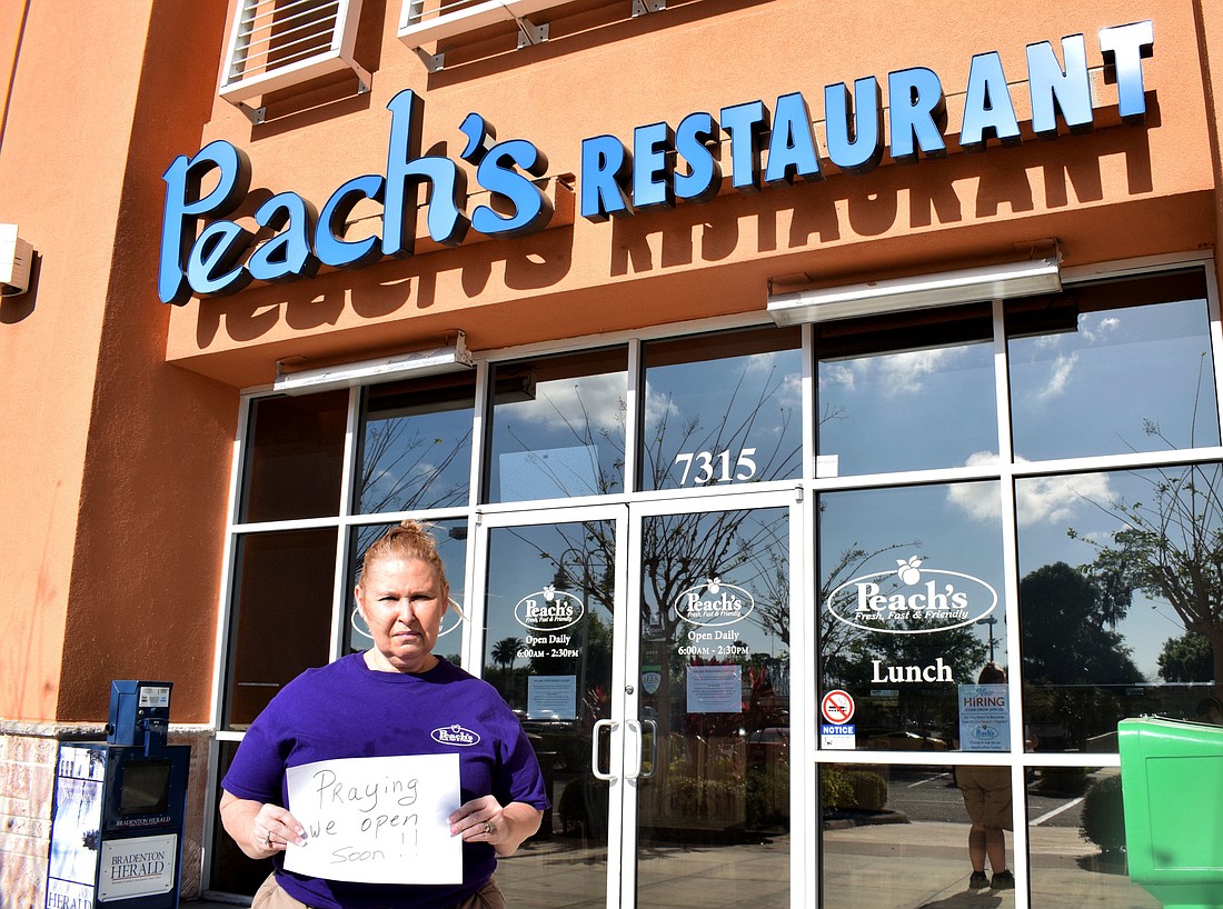 Beth Peace has been working at Peach&#39;s Restaurant for 16 years. As a result of the restaurant closing due to the coronavirus, Peace has lost her job.