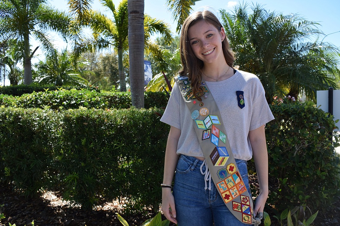Brooke Martin, a Girl Scout and senior at Lakewood Ranch High School, has earned her Gold Award, which is the highest achievement for a Girl Scout.