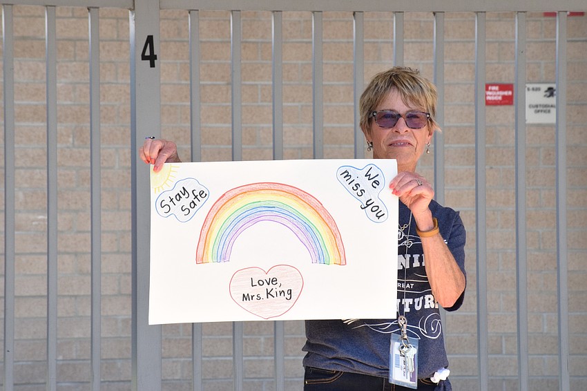 Nancy King, a first grade teacher at Braden River Elementary School, says it's sad knowing she won't see her students in the classroom March 30.