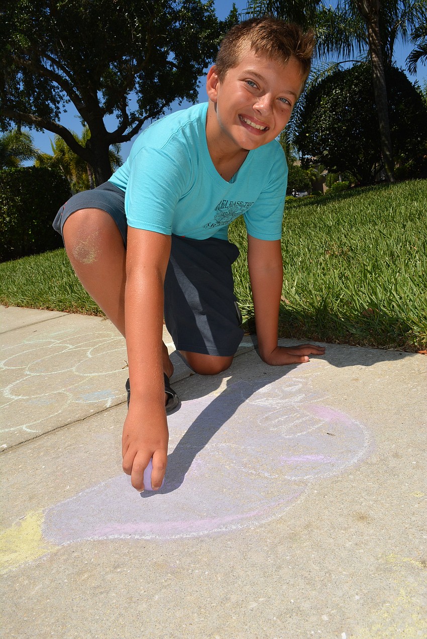 Ten-year-old Roman Haught especially liked his genie from 
