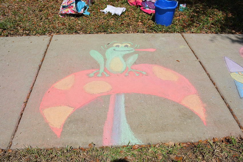 Wendy Reuter chose a whimsical theme for her art because she wanted it to be light hearted.