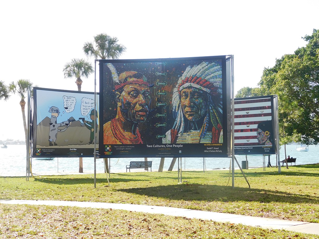 The annual Embracing Our Differences exhibit has been in Bayfront Park since January, and will stay up through the end of April. (Photos by Klint Lowry)