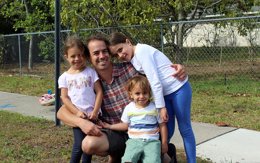 The Finlay family anxiously waits for the parade.