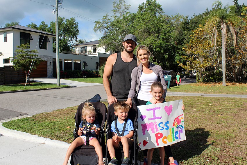 The Taplinger family is excited for the parade, though Annabelle is hoping to see her teacher, Ms. Pedler.