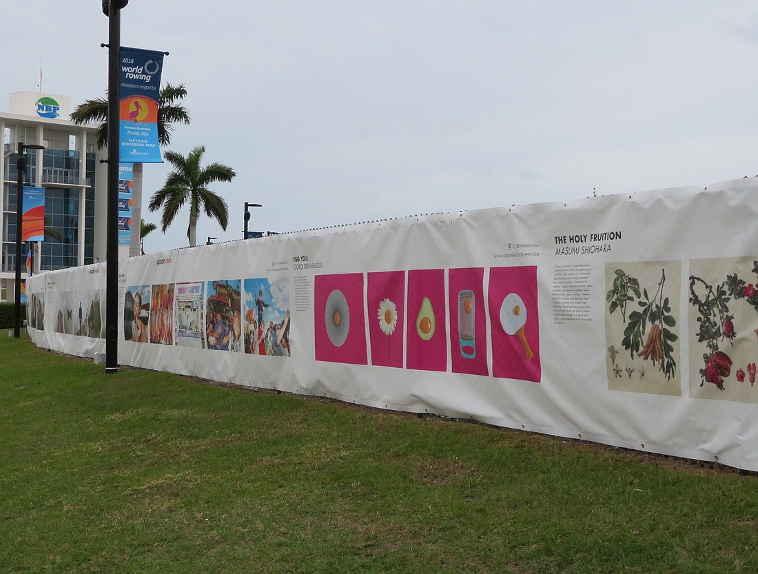 The Photoville Fence is a national touring juried photo exhibit that for the last two years has displayed in Nathan Benderson Park. (Courtesy photo by Barbara Strauss)