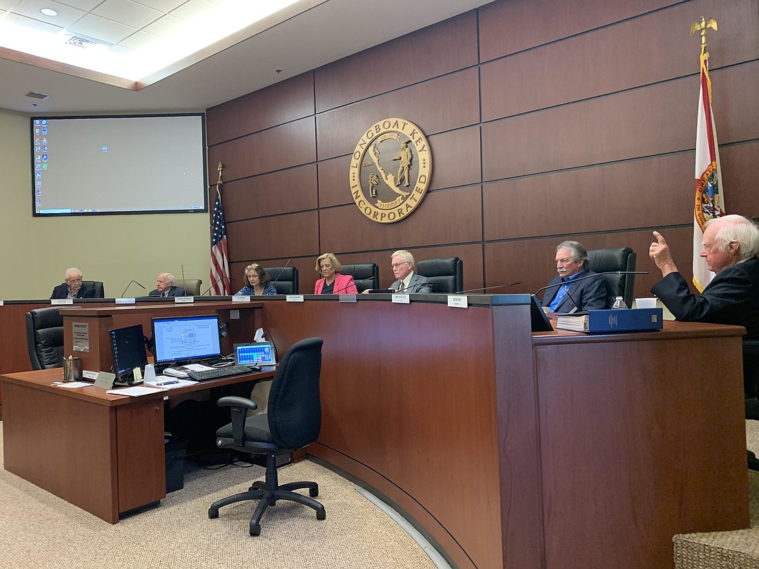 The Longboat Key Town Commission met on March 23. It will be the last in-person meeting the commission has for the foreseeable future because of the coronavirus pandemic.