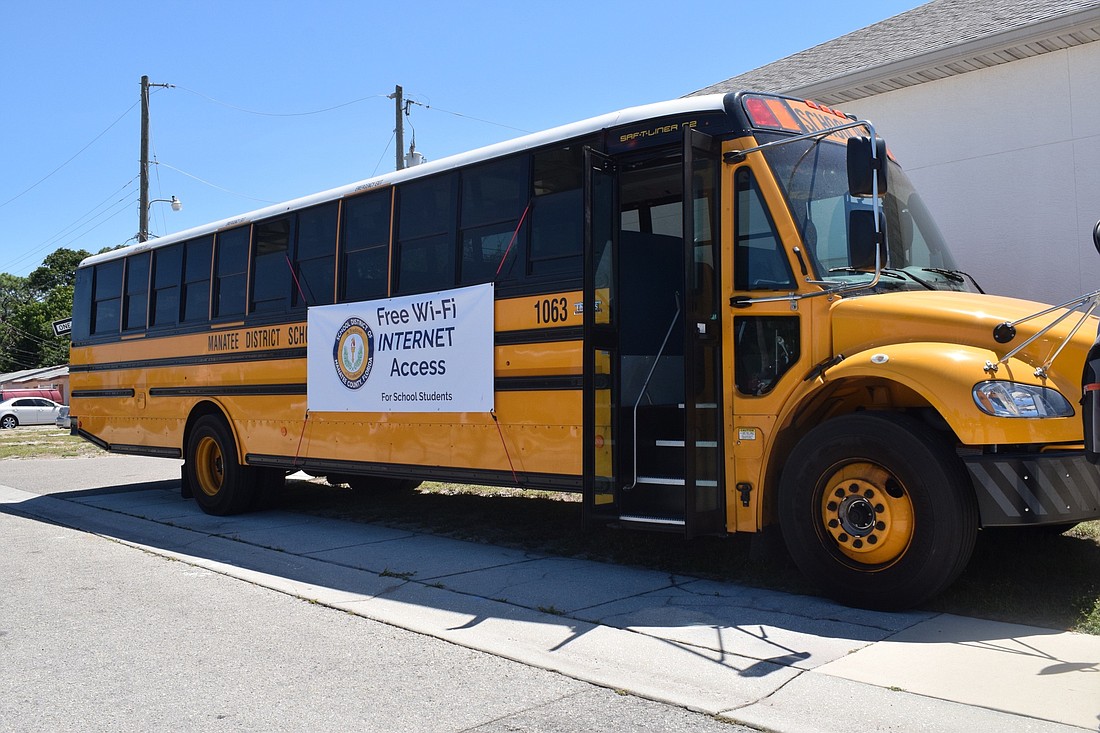 The School District of Manatee County has wired buses with WiFi to send out to community centers and churches throughout the county to provide internet access to students.
