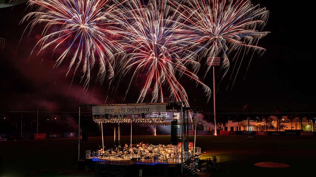 Sarasota Orchestra&#39;s Outdoor Pops concerts at Ed Smith Stadium, with its fireworks accompaniment, won&#39;t be happening this year. (Courtesy photo)