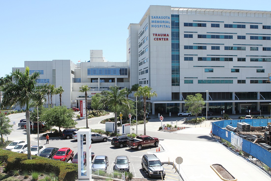 Sarasota Memorial Hospital has tested more than 840 individuals for COVID-19. Photo by Harry Sayer.