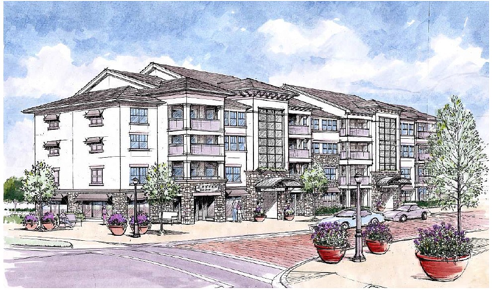 Renderings provided to the county by Carrfour Supportive Housing show a four story mixed unit development.