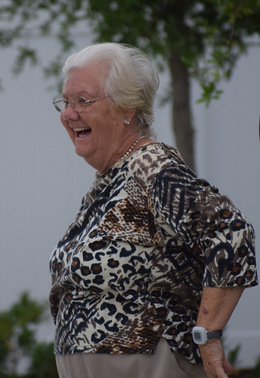 Grand Living resident Melba Goldschlager summed up her reaction to the Easter parade of horses by saying, 