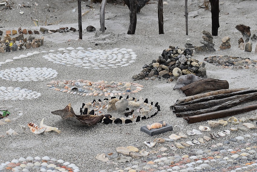 Multiple pieces of the installations.