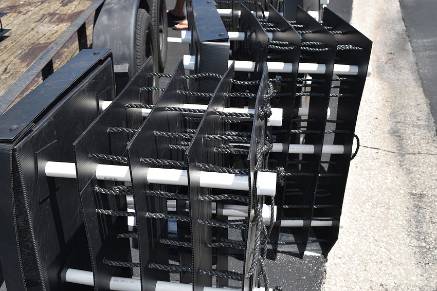 Each Mini Reef is made of polypropylene.