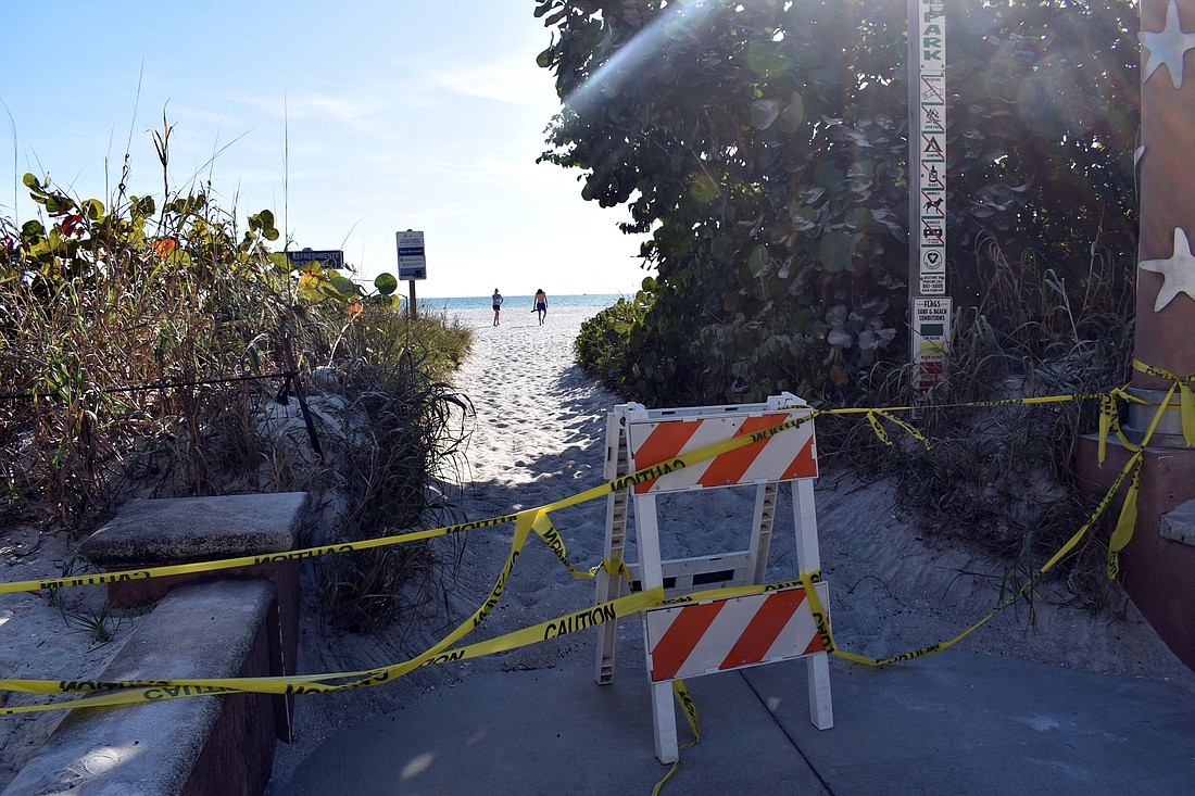 A majority of the commission wanted to see a sustained decline in the rate of COVID-19 cases locally before reopening Lido Beach, which has been closed since March 21.