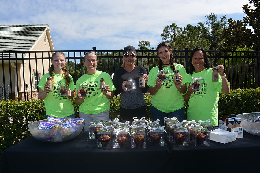 Primrose Assistant Director Mavi Batts, Director Robin Forrester, owner Sharon Frank, education coach Brittany Sisk and admissions director Dianne Wudte were excited to see families who have been staying home.