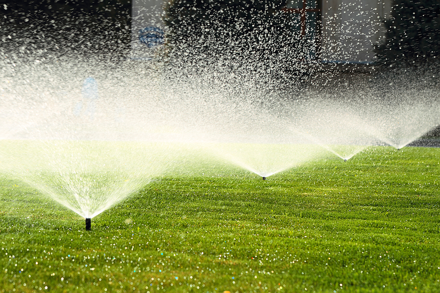 The regulations on lawn watering will be in effect through the end of June. File photo.