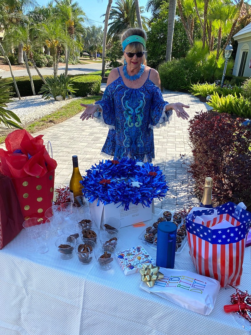 Joanne Forch at her birthday table.