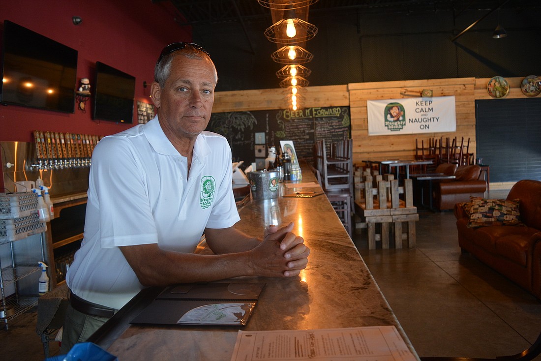 Naughty Monk Brewery co-owner Joe Eibler he worries what will happen if his business is not allowed to reopen soon.