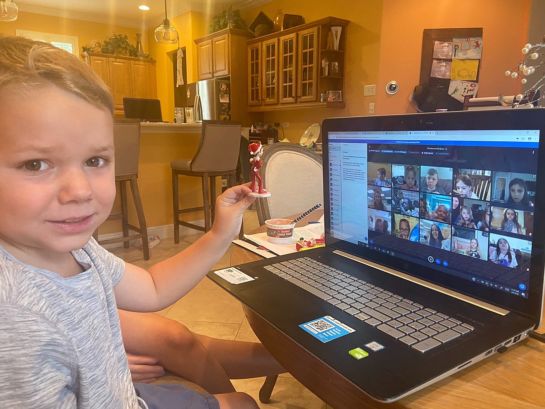 Pre-kindergartners like Brayden Hackman, a pre-kindergartner at Gene Witt Elementary School, could be a part of the VPK summer program, which will be done online this year. Courtesy photo.
